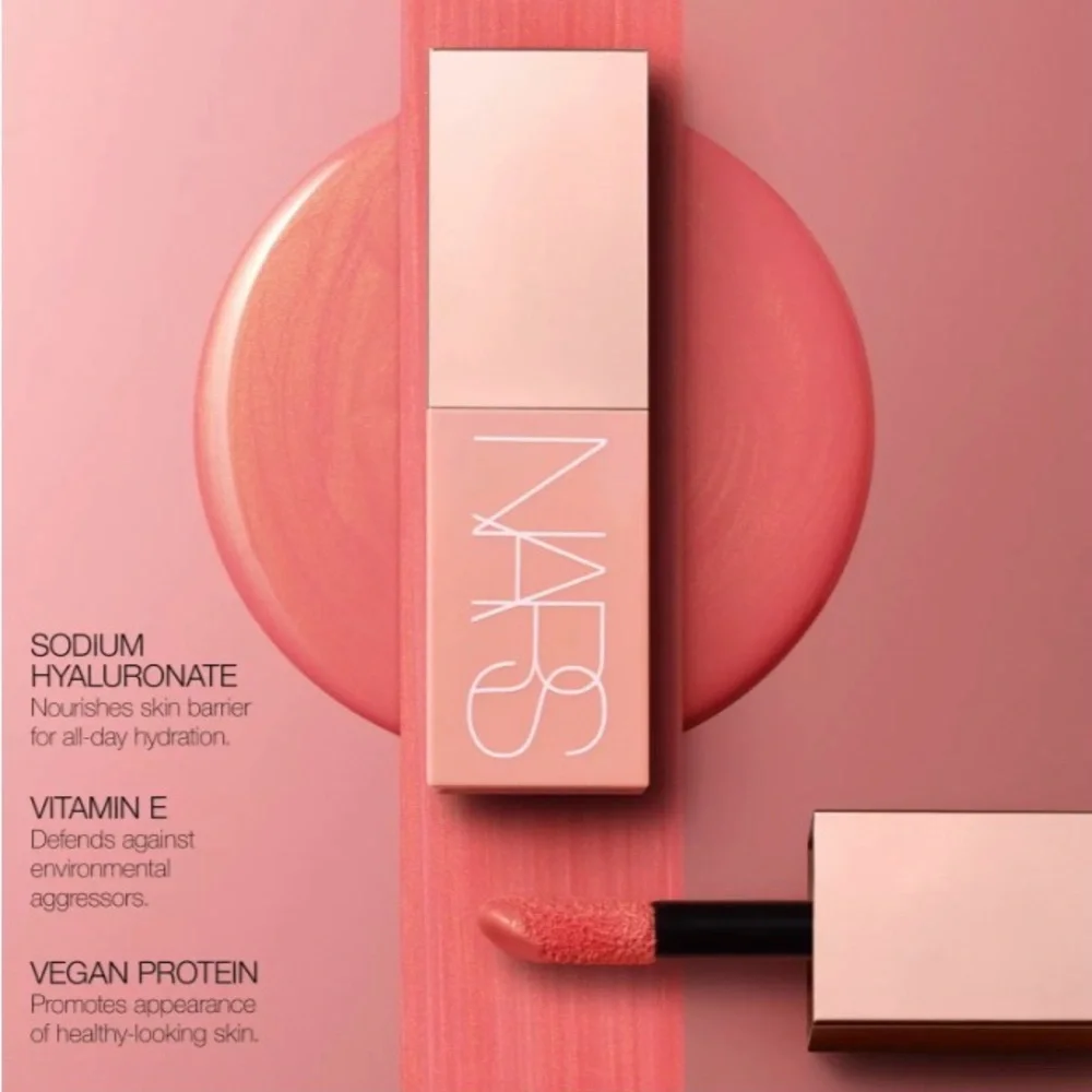 New NARS Mini Afterglow liquid blush & lip shine duo Dolce Vita